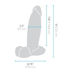 B-VIBE Slipskin Girthy Dildo Ø 6,5 cm x 23,0 cm Cream