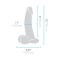 B-VIBE Slipskin Girthy Curvy Dildo Ø 4.3 cm x 20,0 cm Braun