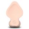 B-VIBE Slipskin Girthy Curvy Dildo Ø 4.3 cm x 20,0 cm Cream