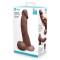 B-VIBE Slipskin Girthy Curvy Dildo Ø 5,6 cm x 25,0 cm Braun