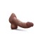 B-VIBE Slipskin Girthy Curvy Dildo Ø 5,6 cm x 25,0 cm Braun