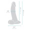 B-VIBE Slipskin Girthy Curvy Dildo Ø 5,6 cm x 25,0 cm Braun
