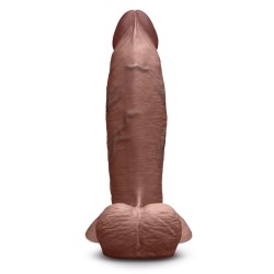 B-VIBE Slipskin Girthy Dildo Ø 6,8 cm x 20,4 cm Braun