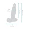 B-VIBE Slipskin Girthy Dildo Ø 6,8 cm x 20,4 cm Braun