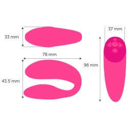 WE-VIBE Chorus Paarvibrator mit App- & Fernsteuerung Pink