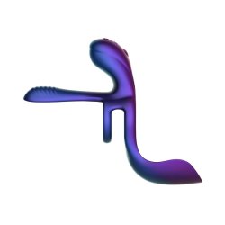 HUEMAN Zenith 3-1 Cock & Ball Ring mit G-Punkt & Klitoris-Stimulator Lila