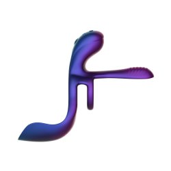 HUEMAN Zenith 3-1 Cock & Ball Ring mit G-Punkt & Klitoris-Stimulator Lila