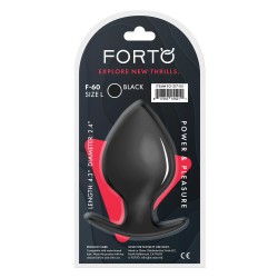 FORTO F-60 Spade Anal-Plug aus Silikon Large Schwarz
