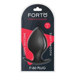 FORTO F-60 Spade Anal-Plug aus Silikon Large Schwarz