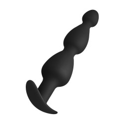 FORTO F-52 Cone Beads Anal-Plug aus Silikon Schwarz