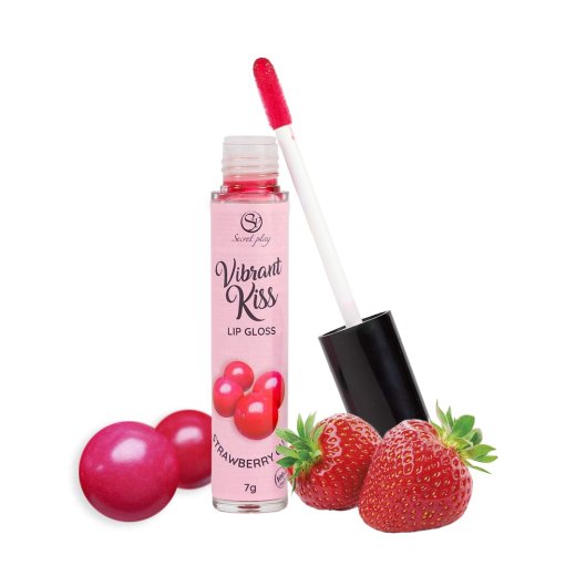 SECRET PLAY Vibrant Kiss Lip Gloss Strawberry Gum
