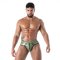 TOF Bottomless Brief Latex Second Skin Khaki/Schwarz