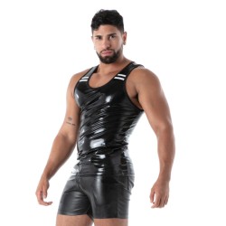 TOF Tank Top Latex Second Skin Schwarz