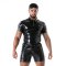 TOF Polo Latex Second Skin Schwarz