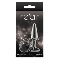 NS NOVELTIES Rear Assets Plug Schwarz-Metallic Small