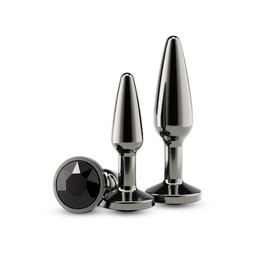 NS NOVELTIES Rear Assets Anal-Plug 2er-Set Schwarz-Metallic