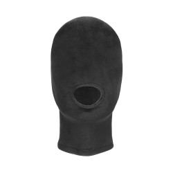 OUCH Velvet Mask mit Mundöffnung Schwarz