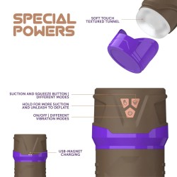 MASTURS Misty Steam Mistress Multi-Funktions-Masturbator Braun/ Blau