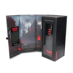 MASTURS Shadow Sinner Raven Multi-Funktions-Masturbator Schwarz/ Rot