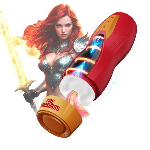 MASTURS Fire Sorceress Solara Multi-Funktions-Masturbator Rot/ Orange