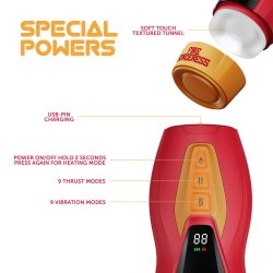 MASTURS Fire Sorceress Solara Multi-Funktions-Masturbator Rot/ Orange