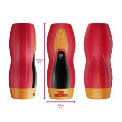 MASTURS Fire Sorceress Solara Multi-Funktions-Masturbator Rot/ Orange