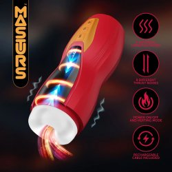 MASTURS Fire Sorceress Solara Multi-Funktions-Masturbator Rot/ Orange