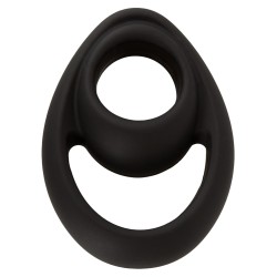 ERECTO Penis- & Hodenring aus Silikon Schwarz