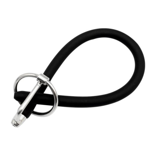 URETHRALPLAY Deepether Harnröhrensonde mit Eichelring & Bohrung 24 cm