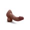 B-VIBE Slipskin Girthy Curvy Dildo Ø 4,9 cm x 22,3 cm Braun