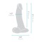 B-VIBE Slipskin Girthy Curvy Dildo Ø 4,9 cm x 22,3 cm Braun