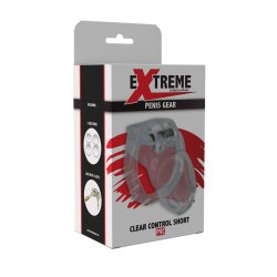 HIDDEN DESIRE EXTREME Cock Cage Clear Control Short aus PVC Transparent