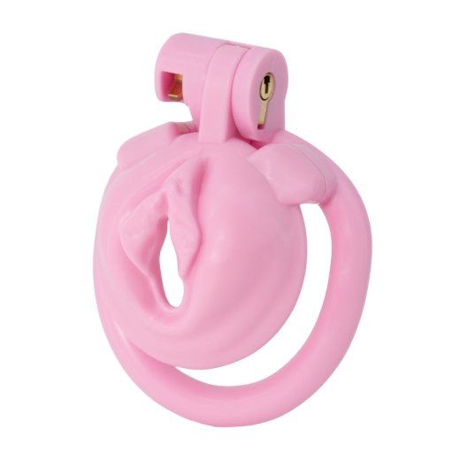 HIDDEN DESIRE EXTREME Cock Cage Sissy Trainer X-Short aus ABS-Kunststoff Pink