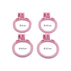 HIDDEN DESIRE EXTREME Cock Cage Sissy Trainer X-Short aus ABS-Kunststoff Pink