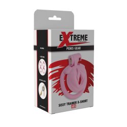 HIDDEN DESIRE EXTREME Cock Cage Sissy Trainer X-Short aus ABS-Kunststoff Pink