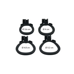 HIDDEN DESIRE EXTREME Cock Cage Penis Prison X-Short aus ABS-Kunststoff Schwarz