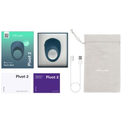 WE-VIBE Pivot 2 Rock Hard Vibro-Penisring mit App-Steuerung Blau
