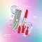 LOVELINE Candy Lipstick Vibrator mit 4 Aufsätzen Grün