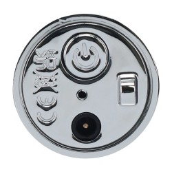 LOVELINE Tiffany Lipstick Vibrator mit 4 Aufsätzen Blau