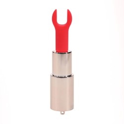 LOVELINE Diamond Lipstick Vibrator mit 4 Aufsätzen Irisierend