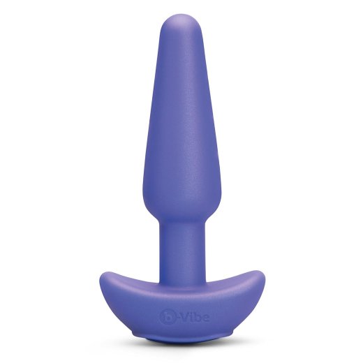 B-VIBE Shake Slimline Anal-Plug mit Vibration Violett