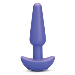 B-VIBE Shake Slimline Anal-Plug mit Vibration Violett