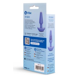 B-VIBE Shake Slimline Anal-Plug mit Vibration Violett