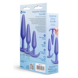 B-VIBE Butties Beginner Booty Bundle mit 3 Anal-Plugs Violett
