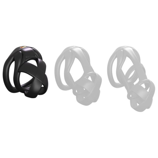 COCKLOCK Bonex-Käfig Schwarz S 4,5 x 3,3 cm Schwarz