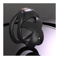 COCKLOCK Bonex-Käfig Schwarz S 4,5 x 3,3 cm Schwarz