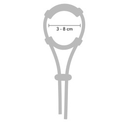 HIDDEN DESIRE Adjustable Comfort C-Ring Schwarz