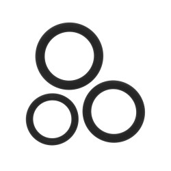 HIDDEN DESIRE Stamina Starter C-Rings 3er-Set Schwarz