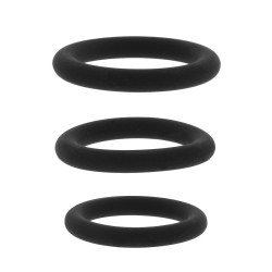 HIDDEN DESIRE Stamina Starter C-Rings 3er-Set Schwarz