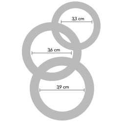 HIDDEN DESIRE Stamina Starter C-Rings 3er-Set Schwarz